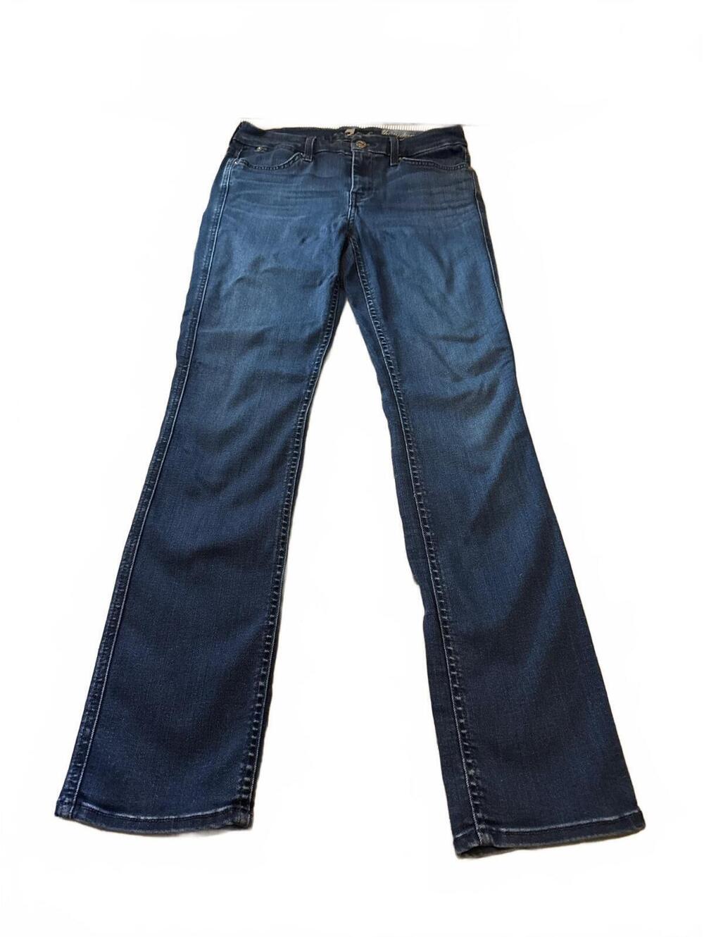 7 For All Mankind The Modern Straight Jeans Size 29 Women Dark Wash Stretch USA